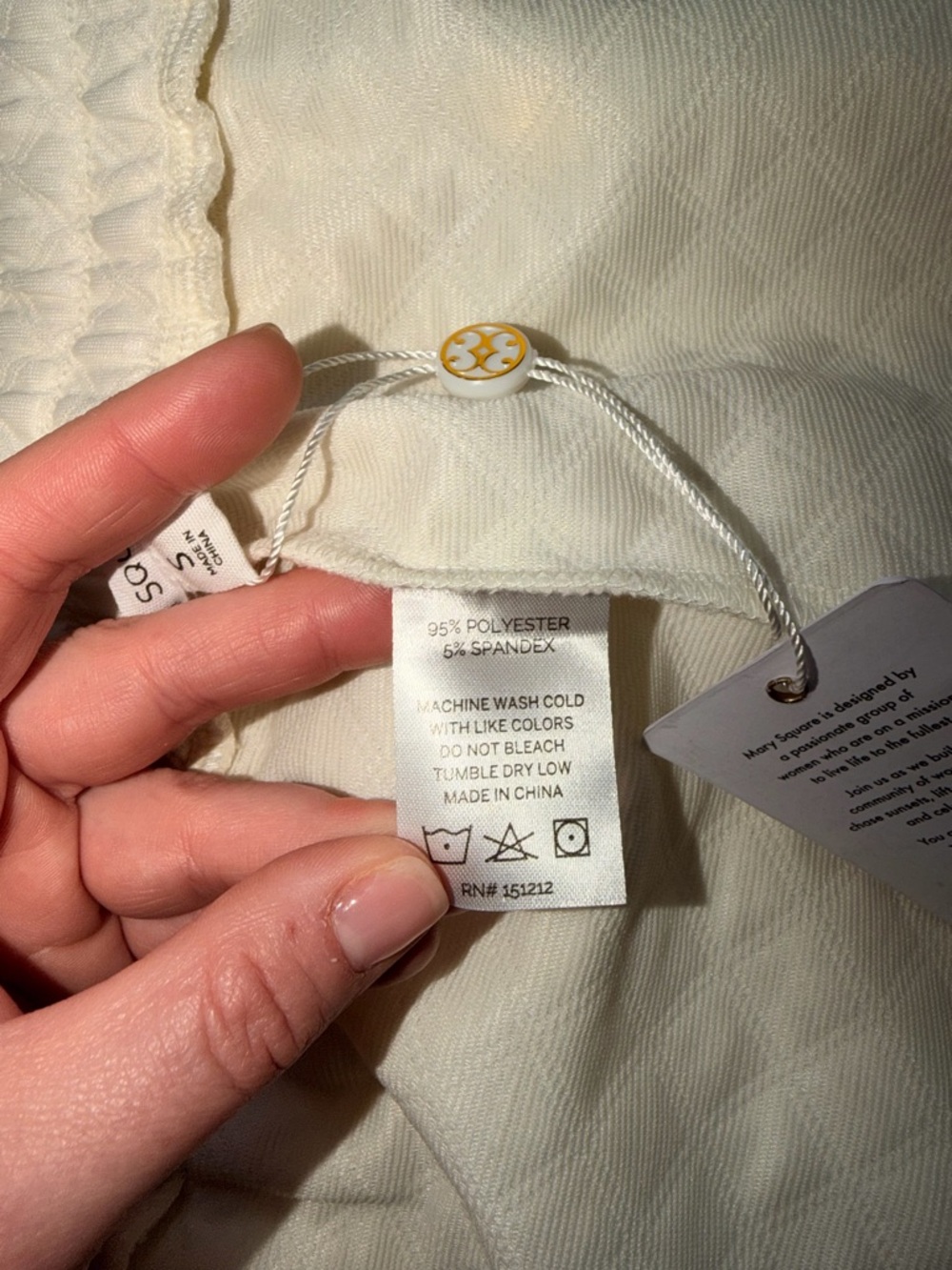 NWT Quilted Lounge Shorts Womens Cream Drawstring Textured Cozy Athleisure Small - Picture 9 of 10